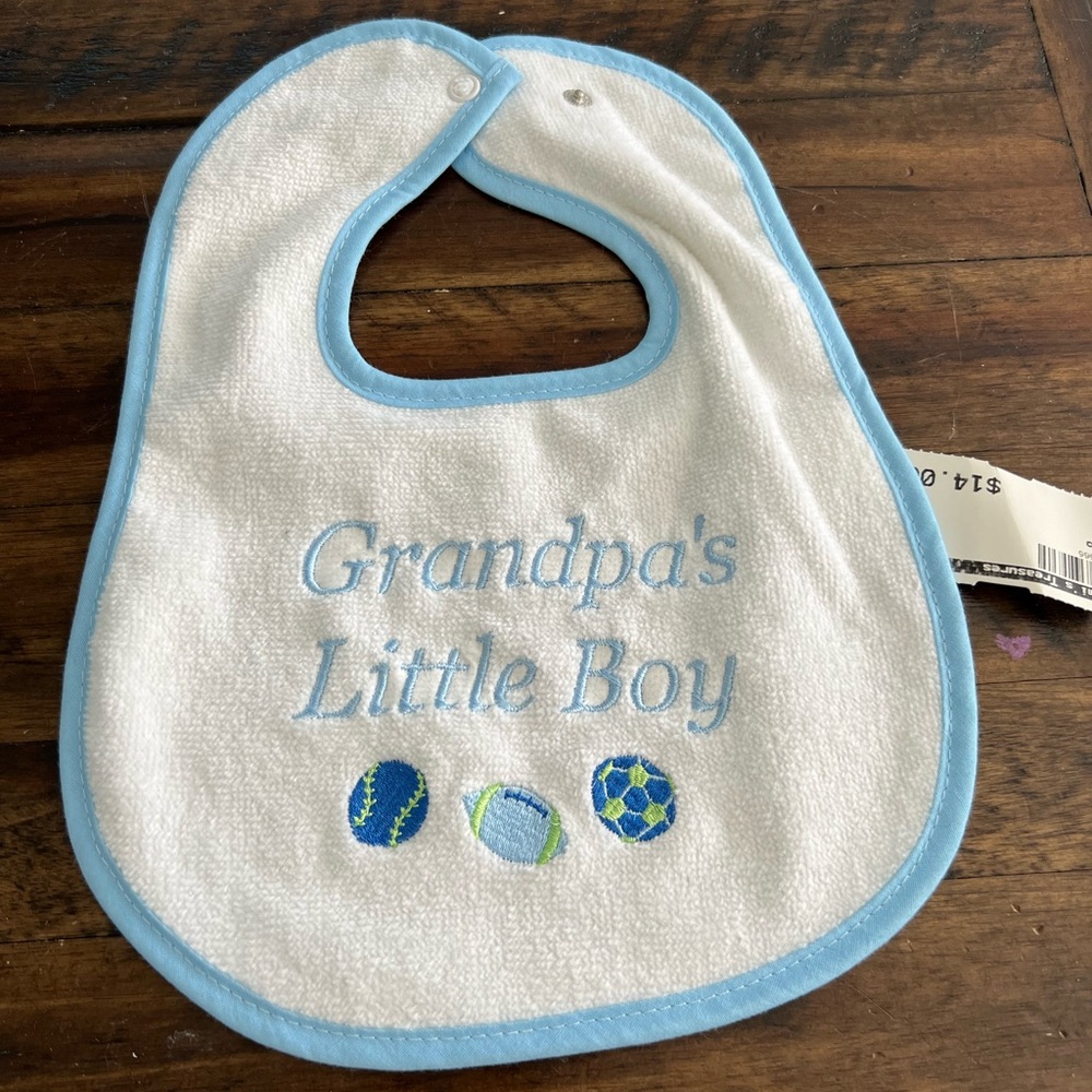 NWT - Grandpa’s Boy Bib